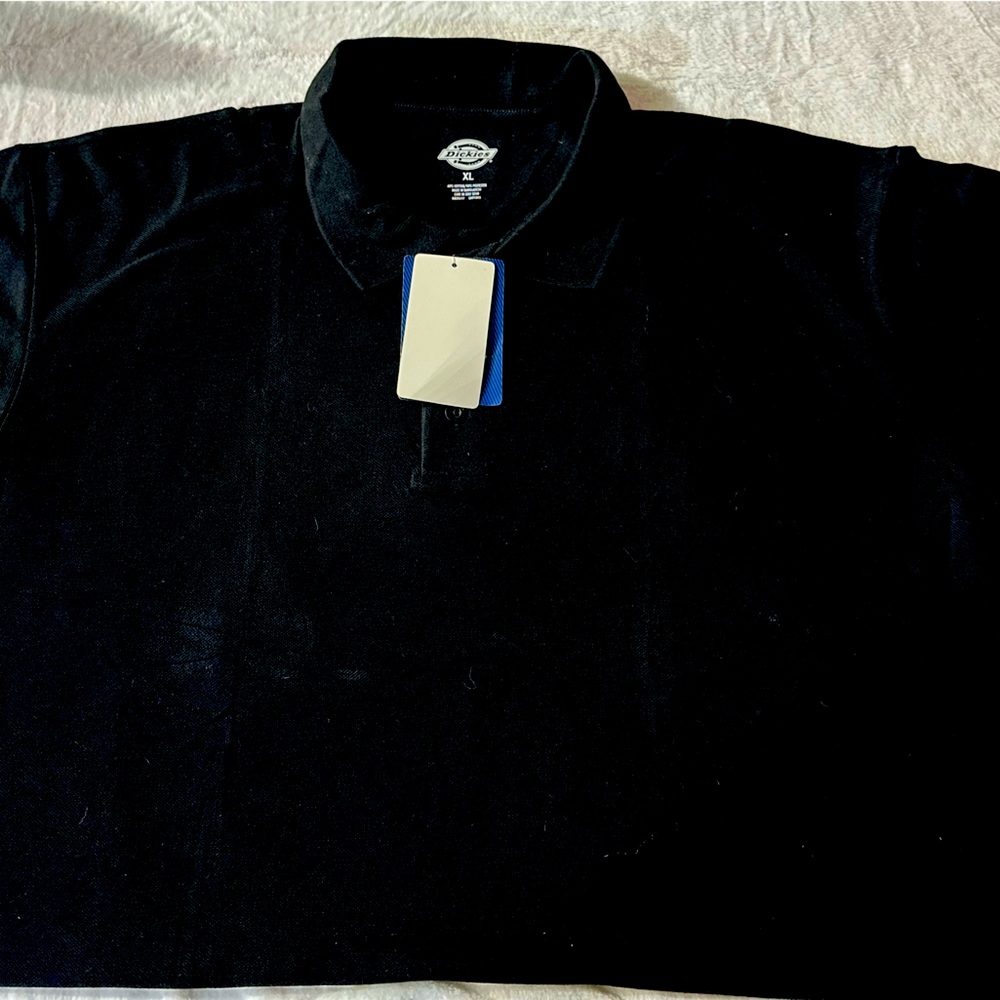 NWT Dickies black polo shirt size XL